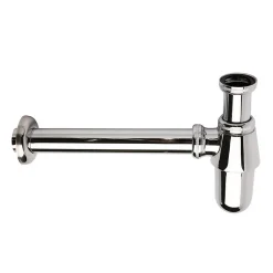 Kibath Siphon rond BOT, finition chrome poli, en laiton