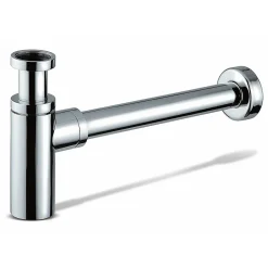 Kibath Siphon rond MIN, finition chrome poli, en laiton
