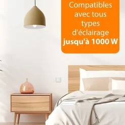 Kit 3 interrupteurs sans fil pour chambre Smartwares