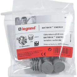 Kit 8 obturateurs Legrand Energy ø20 mm
