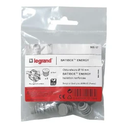 Kit 8 obturateurs Legrand Energy ø16 mm