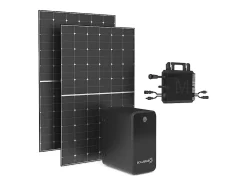 Kit 2 panneaux solaires Plug and Play + batterie de stockage - 850 W - LUMINOSER