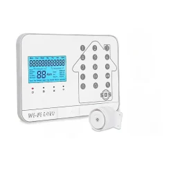 Kit alarme maison connectée sans fil wifi box internet et gsm futura blanche smart life- lifebox - kit3