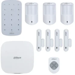 Kit alarme sans fil WIFI, 3G, 4G et GPRS 150 zones 868Ghz - DAHUA - 10 pièces