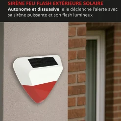 Kit Alarme Évolutif 868 Mhz connecté Wifi 2,4Ghz avec Sirène extérieur solaire