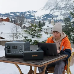 Kit Atelier Mobile RUNHOOD - 1200 W + 648 Wh + 100 W Solaire - Energie Nomade pour Chantier et Reparation