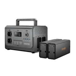 Kit Atelier Mobile RUNHOOD - 1200 W + 648 Wh + 100 W Solaire - Energie Nomade pour Chantier et Reparation