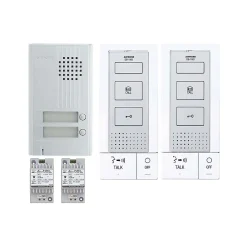 Kit Audio Platine Alu Saillie Mains Libres 2bp - Aip-kitdb2