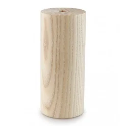 Kit Cache Douille Tube en Bois Brut 90mm à Personnaliser Une Touche Moderne pour Vos Luminaires