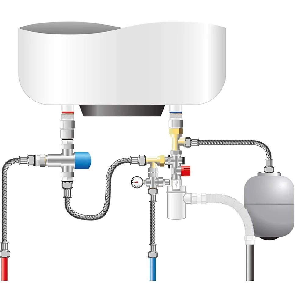 Kit complet groupe de sécurité inox pour eau agressive