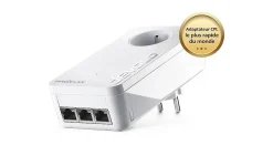 Kit de 2 adaptateurs CPL 2400 Mbits, Magic 2 LAN triple, avec 3 ports Ethernet