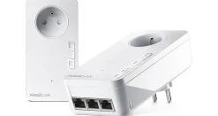 Kit de 2 adaptateurs CPL 2400 Mbits, Magic 2 LAN triple, avec 3 ports Ethernet