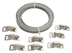 Kit de de serrage inox Somatherm for you, bande de 3 m + 8 têtes