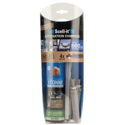 Kit de fixation chimique inox M10 Scell-It