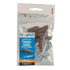 Kit de fixation étagères légères Scell-It "Je fixe"