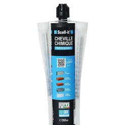 Kit de scellement chimique 280 ml avec accessoires