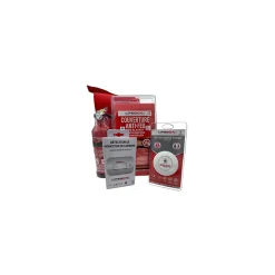 Kit de sécurité Lifebox (détecteur de fumée 10 ans, détecteur de Monoxyde de carbone 3 ans, extincteur 1 kilo Poudre ABC, couverture anti feu 1mx1m)