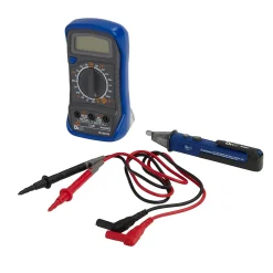 Kit de testeur électrique multimètre + testeur de tension Diall