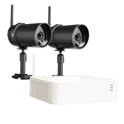 Kit de vidéosurveillance DVR 2 caméras sans fil - IP66 - Chacon