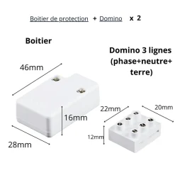 Kit dominos Magic Elek 3 lignes 2 pièces