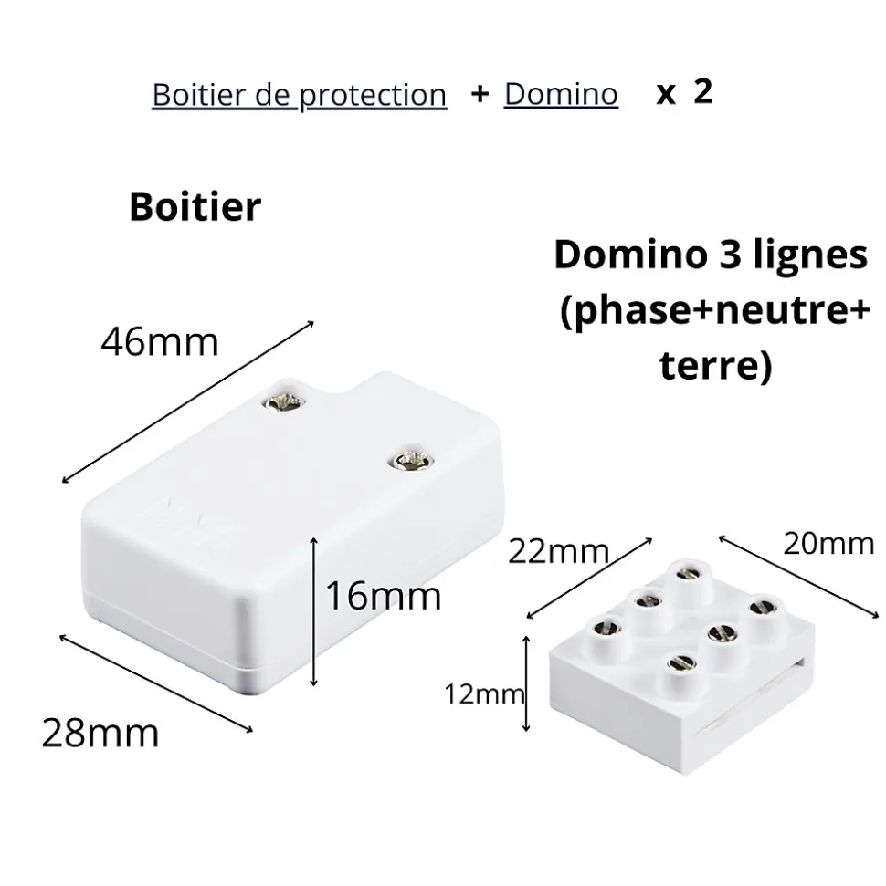 Kit dominos Magic Elek 3 lignes 2 pièces