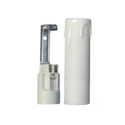 Kit Douille Bougie Blanche pour Lampe E14 Éclairez Votre Intérieur avec Style