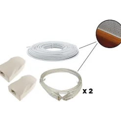 Kit déport éthernet Erard PVC L. 20 m