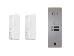 Kit interphone 1 rangée avec 2 combinés URMET Collectif