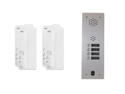 Kit interphone 1 rangée avec 4 combinés URMET Collectif