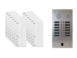 Kit interphone 2 rangées avec 12 combinés URMET Collectif