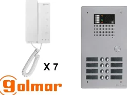 Kit interphone avec 7 combinés GOLMAR Collectif