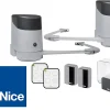 Kit motorisation à bras articulés pour portail battant Nice Hopp