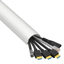 Kit moulure semi-circulaire D-Line 50 x 25 mm blanc