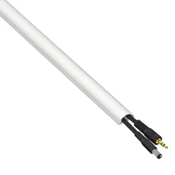 Kit moulure semi-circulaire D-Line 20 x 10 mm blanc avec accessoires, lot de 4