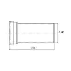 Kit Mur Échappement 110 Avec Manche Mm