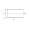Kit Mur Echappement 90Mm Avec Manche