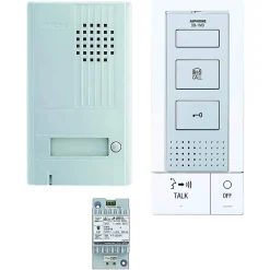 Kit portier audio 2 fils intégral mains libres Blanc - AIPHONE - 118712