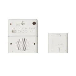Kit Serénité carillon et sonnette sans fil Legrand 30 mélodies + MP3 alimentation par piles - blanc