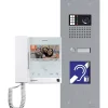 Kit vidéo encastre GTX inox 1 appel avec moniteur ART4 TH - GOLMAR - GTXERP/ART4TH/L