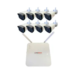 Kit vidéo surveillance wifi 8 caméras, disque dur 2 to