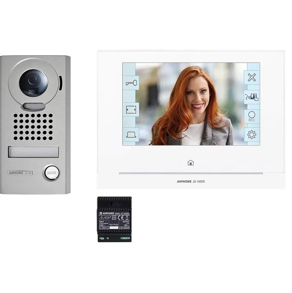 Kit vidéo Wifi couleur grand angle antivandal - AIPHONE - 130413