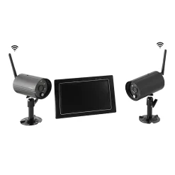 Kit vidéosurveillance intérieur et extérieur - 2 caméras Chacon 1080P - 4 canaux - 2 To