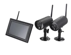 Kit vidéosurveillance intérieur et extérieur - 2 caméras Chacon 1080P - 4 canaux - 2 To