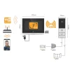 Kit Visiophone connecté et sans fil Wave 2 + 1 batterie supplémentaire - Extel