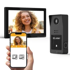 Kit visiophone filaire connecté Digital Connect + coque graphite