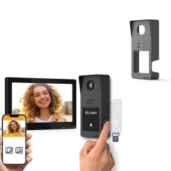 Kit visiophone filaire connecté Digital Connect + coque graphite