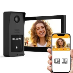 Kit visiophone filaire connecté Digital Connect + coque graphite