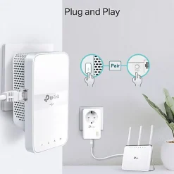 Kit 2x CPL AV1000 Gigabit WiFi AC1200 avec prise gigogne TP-Link