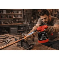 Lampe à souder à gaz 1350-C avec Système de gachette Breveté - Allumage Auto Sécurisé, Cartouche gaz 190g