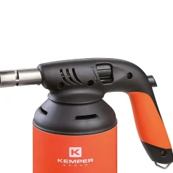 Lampe à souder gaz 1900-C Utilisation toutes positions Allumage piezo pour cartouche gaz Perçable KEMPER